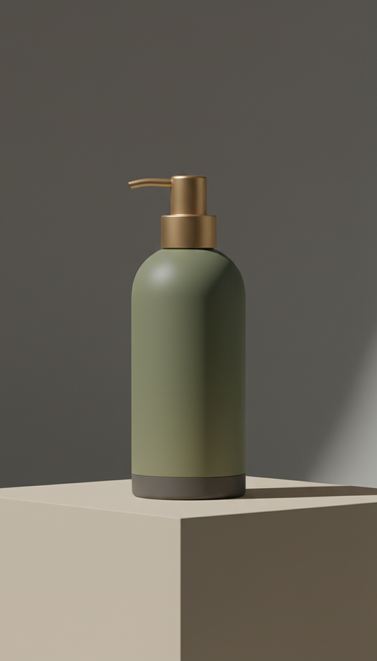 Modern Olive Shaving Gel Dispenser